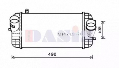 AKS DASIS 527003n -  Интеркулер